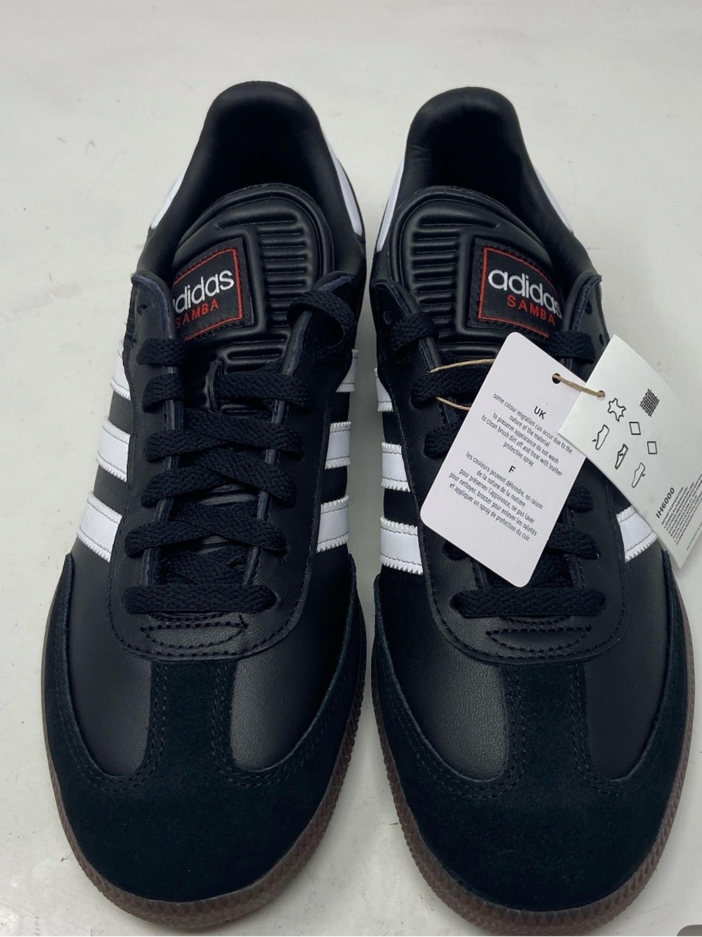 adidas Samba Men's Sneakers - Black with White Stripes
